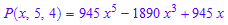P(x, 5, 4) = 945*x^5 - 1890*x^3 + 945*x