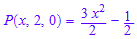 P(x, 2, 0) = (3*x^2)/2 - 1/2