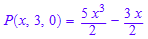 P(x, 3, 0) = (5*x^3)/2 - (3*x)/2