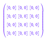 matrix([[[0, 0], [0, 0], [0, 0]], [[0, 0], [0, 0], [0, 0]], [[0, 0], [0, 0], [0, 0]], [[0, 0], [0, 0], [0, 0]]])