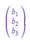 matrix([[b[1]], [b[2]], [b[3]]])