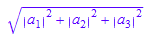 (abs(a[1])^2 + abs(a[2])^2 + abs(a[3])^2)^(1/2)